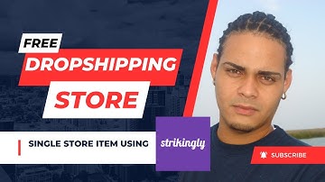 Free Dropshipping Store single Item using Strikingly