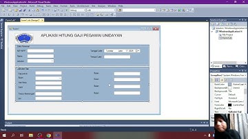 Tutorial membuat aplikasi gaji karyawan mengunakan visual studio 2010