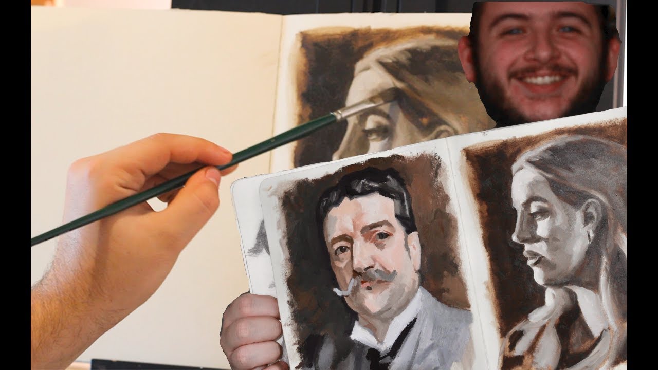 How to PAINT A PORTRAIT Underpainting Tutorial YouTube