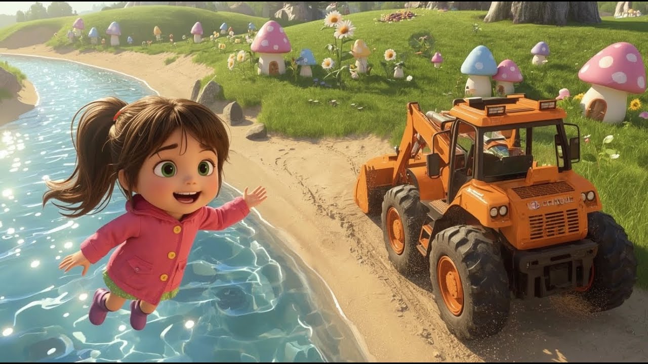 Rumble Rumble Goes the Digger | Construction Song for Kids | Big Truck Nursery Rhyme