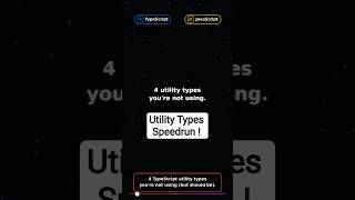 4 TypeScript utility types you're not using (but should be) #programming #typescript #coding