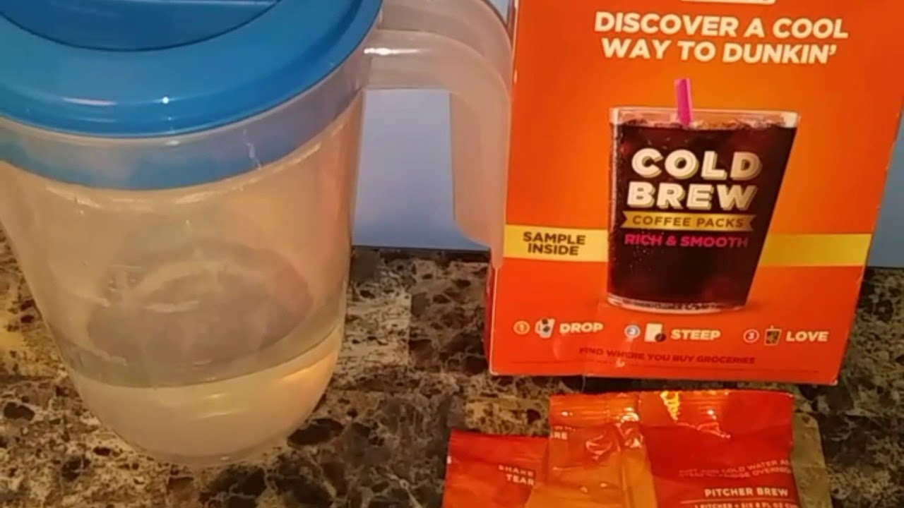Make Dunkin Donuts Cold Brew Coffee With Me YouTube