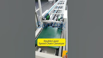 Double Layer Speed Chain Conveyor for Home Appliance Assembly Line