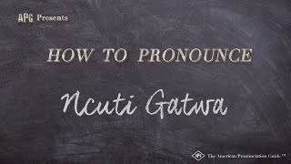 How to Pronounce Ncuti Gatwa (According to NCUTI GATWA!)