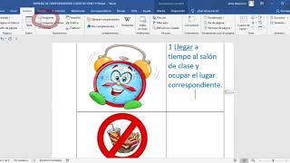 Cómo  Insertar tabla e imágenes en Word