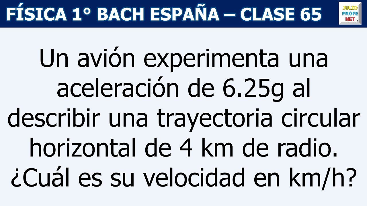 julioprofe netflix 65. MOVIMIENTO CIRCULAR UNIFORME (Ejercicio 6)