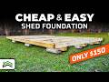 How to build a level diy shed foundation