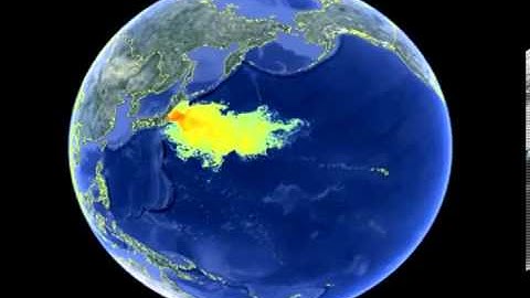 日本: Fukushima Radioactive Ocean Impact Map