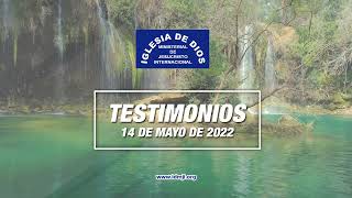 Testimonios 14 de mayo de 2022 (Audio) Iglesia de Dios Ministerial de Jesucristo Internacional