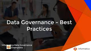Data Governance - Best Practices
