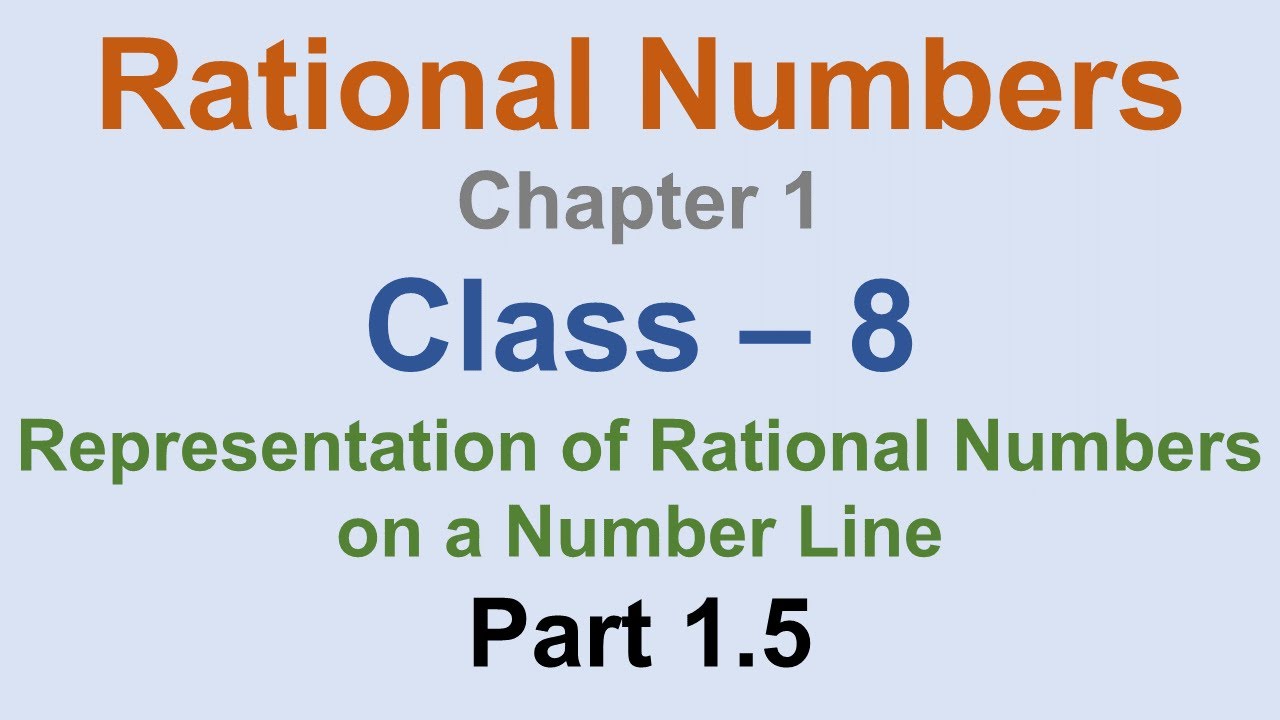 Rational Numbers | Representation of Rational Numbers on a Number Line ...