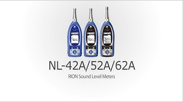 The NL-42A, NL-52A, NL-62A Sound Level Meters