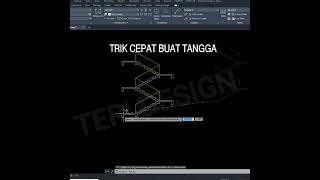 Trik cepat gambar tangga di Autocad