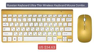 Russian Keyboard Ultra-Thin Wireless Keyboard Mouse Combo 2.4G Wir... — Best Deal 2026 | Shop Now!