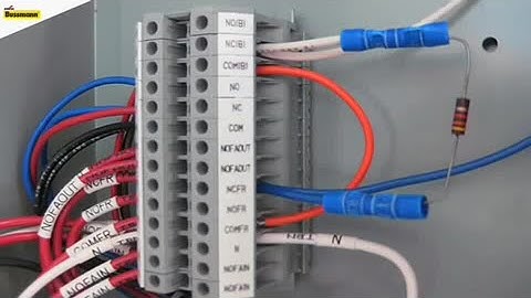 Bussmann series - Power Module Elevator Switch - Connecting B Labeled Contacts with End of Line Resi