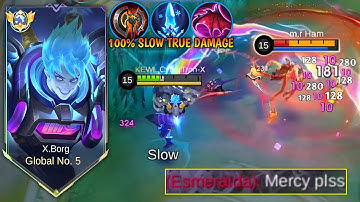 X.BORG BUFF ECHTE SCHADE LANGZAME BUILD OM ESMERALDA GEMAKKELIJK TEGEN TE GAAN IN EXP LANE | X.BO...