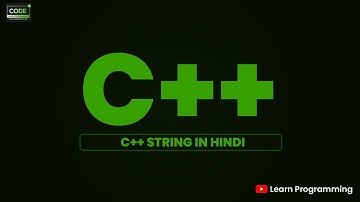 👨‍💻 c++ Strings tutorial | learn programming in hindi | learn c++ for competitive programming
