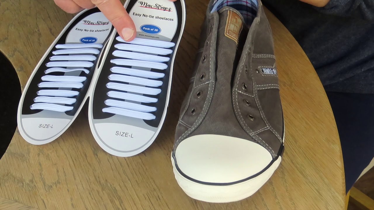 No Tie Elastic Shoelaces from Maxstrapz YouTube