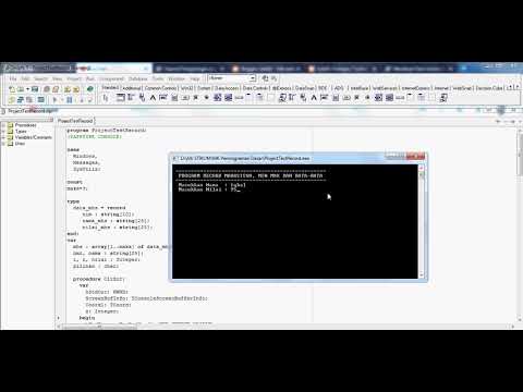 Aplikasi Record Pada Delphi Console