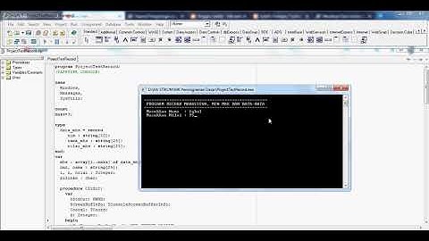 Aplikasi Record Pada Delphi Console