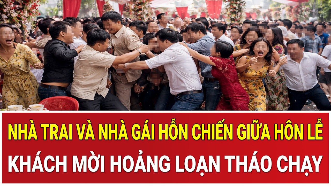 Bản tin trưa 3/3: Nhà trai và nhà gái hỗn chiến nảy lửa giữa hôn lễ, khách mời hoảng loạn tháo chạy
