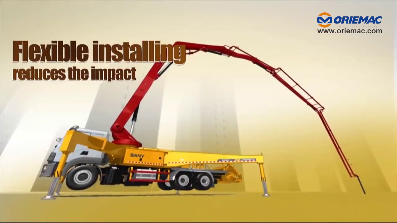 Cheap Price SANY Concrete Pump Truck With Boom And HOWO Chassis