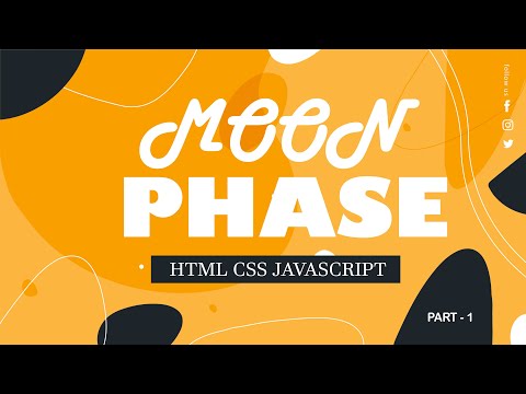 Moon phase css animation | | HTML CSS JAVASCRIPT | | Kaddu Code
