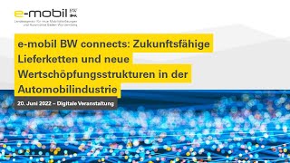 e-mobil BW connects: Zukunftsfähige Lieferketten in der Automobilindustrie