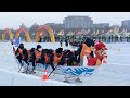 Ice Dragon Boat Race held to welcome New Year in northeast China