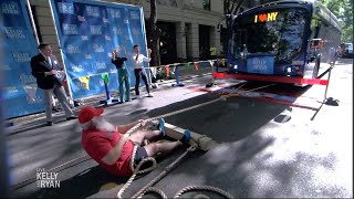 Live's Record Breaker Week: Kevin Fast Breaks World Record for Heaviest Vehicle Pulled