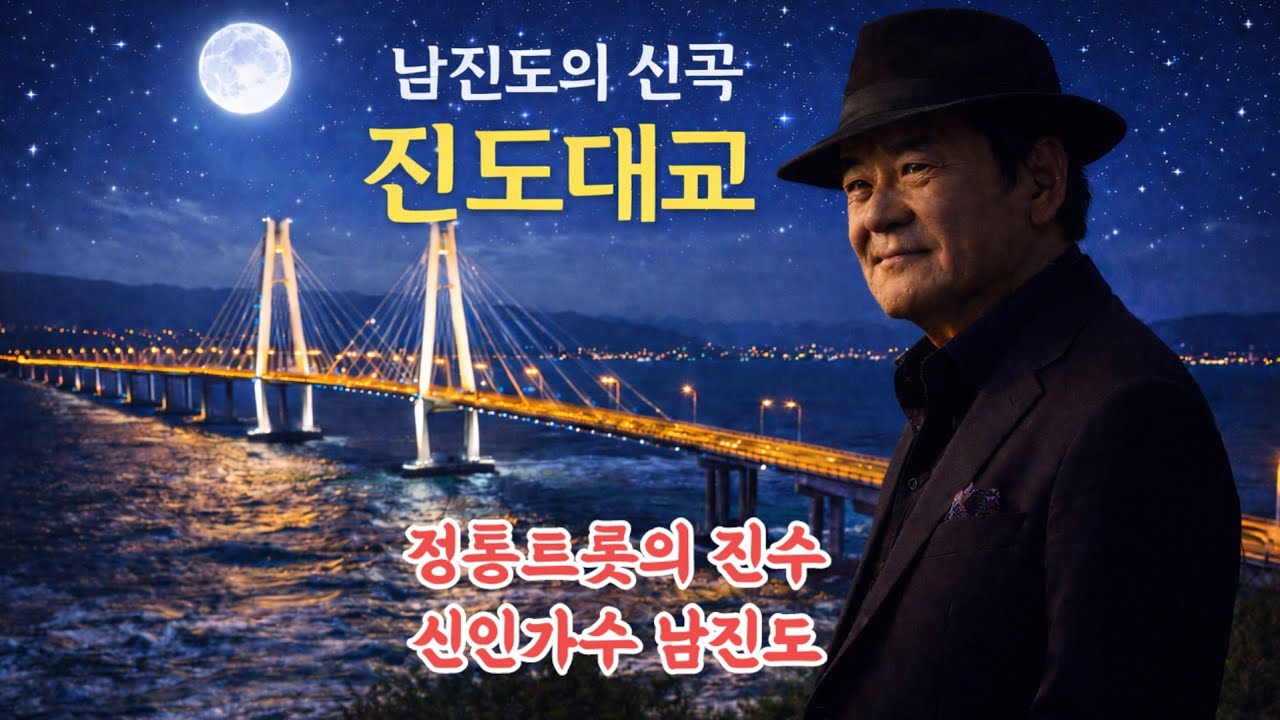[K정통트롯] 남진도신곡 진도대교 | 정통고향노래 | #진도대교#남진도#정통트롯#고향노래#국민가요#트롯신곡#감성트롯#고향을그리다#명량대첩#이순신