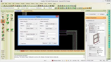 AEC Window Anchor Position in Caddie AEC Architecture .dwg software