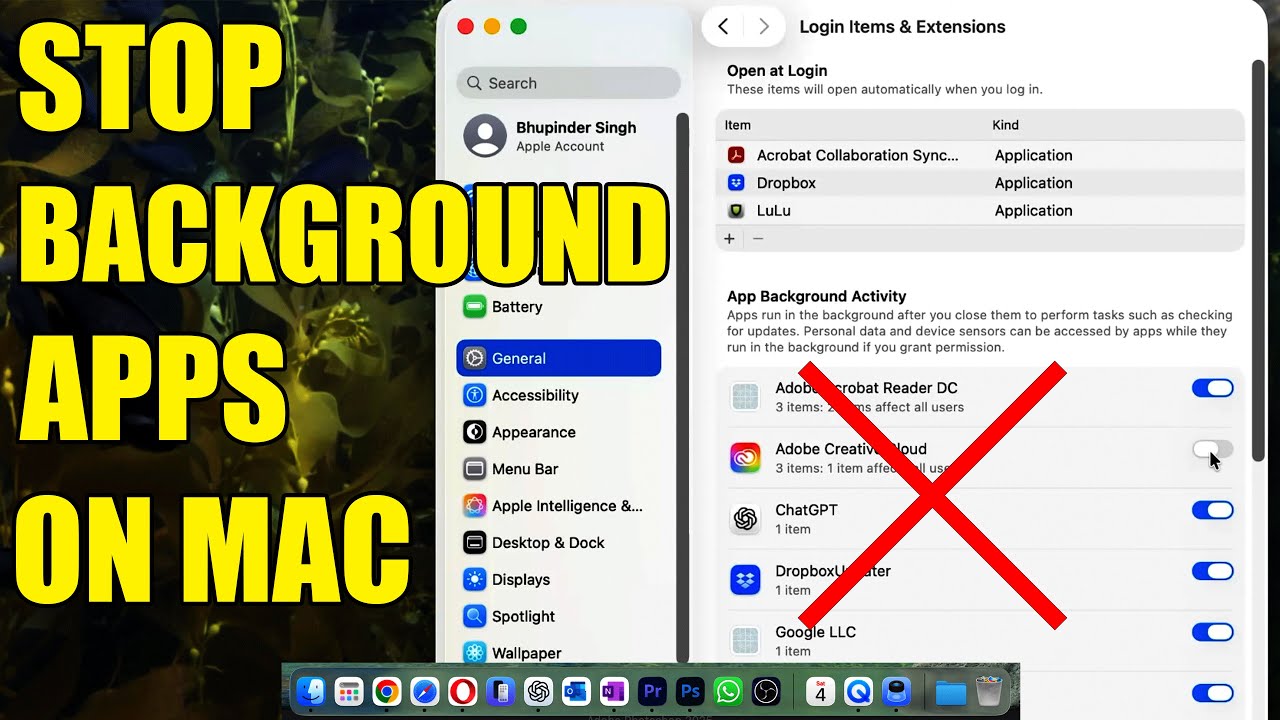 Как остановить работу приложений в фоновом режиме на Mac (для повышения скорости и экономии заряд...