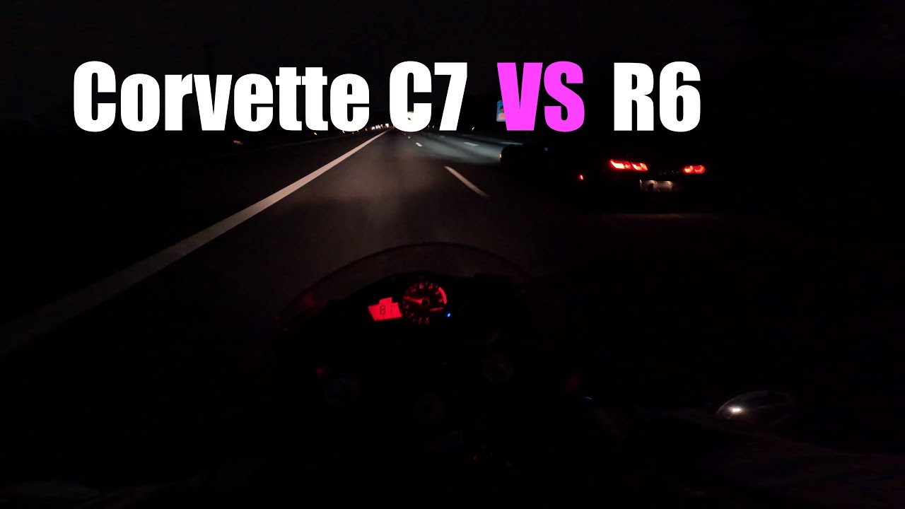 Just riding #42 (CORVETTE C7 VS R6 IN TRAFFIC) CRAZYY!!! - YouTube