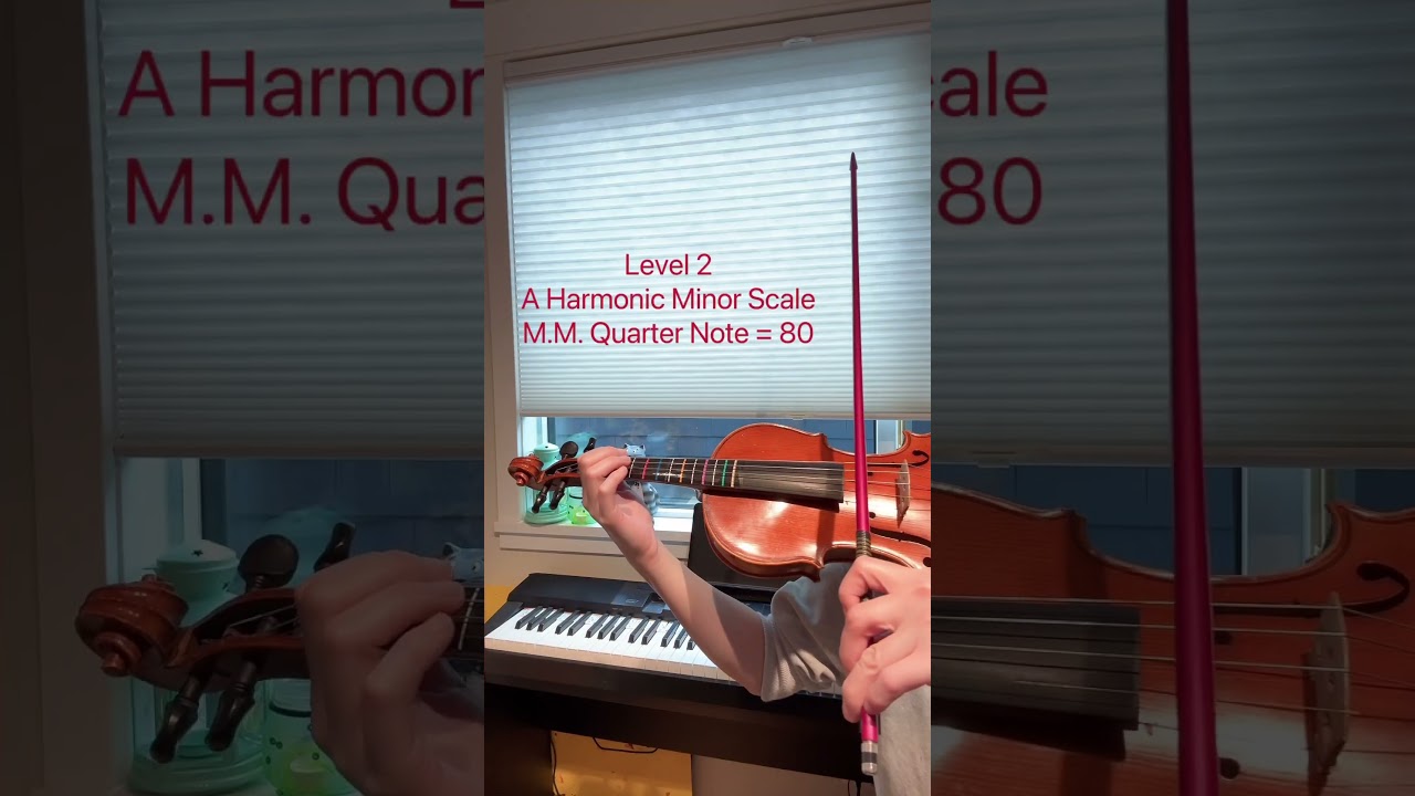 RCM Violin Level 2 Scale: A Harmonic Minor Scale. 