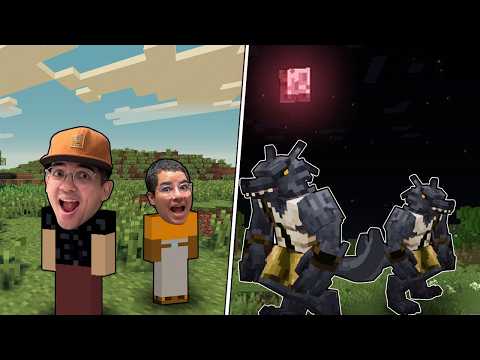 The moon turned red and we turned into werewolves in Minecraft!