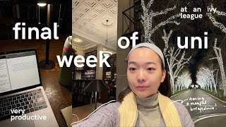 STUDY VLOG | final week of school at columbia university