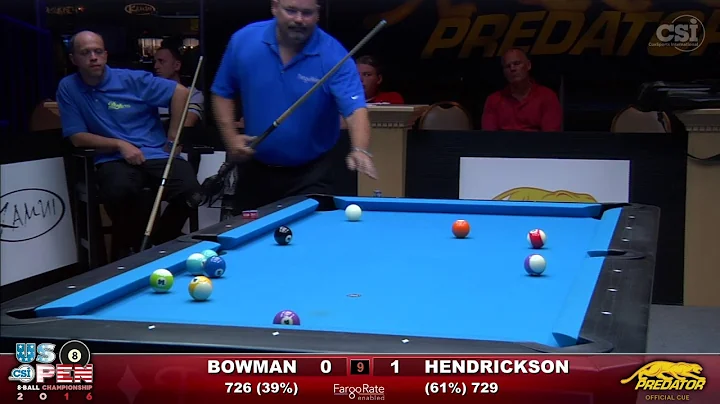 2016 US Open 8-Ball: Jesse Bowman vs Rory Hendrick...