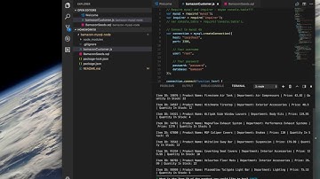 Demo video BAMAZON MySQL Node CLI App