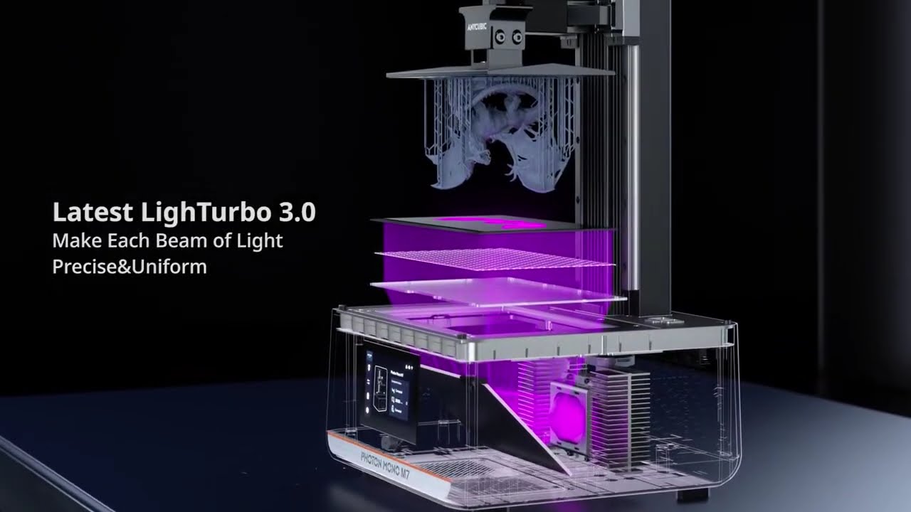 ANYCUBIC Photon Mono M7 AE Version Mono MSLA 3D Printer High Speed Resin Photocuring 14K 10'' LCD
