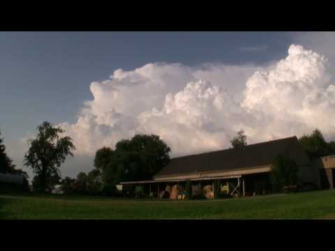 Timelapse of Cumulonimbus ensemble, 25 July 2008 - part 1