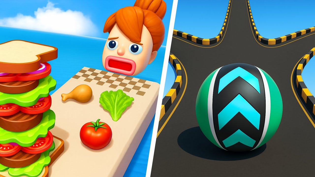 Sandwich Run vs City Ball Run | Gameplay | Xate Gameplays 