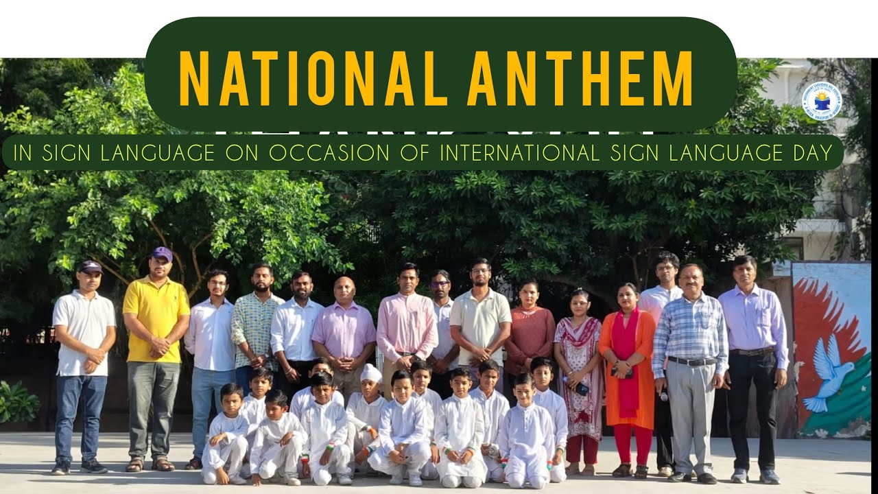 National Anthem ❤️ ❤️ in Sign Language on Occasion of International Sign Language Day