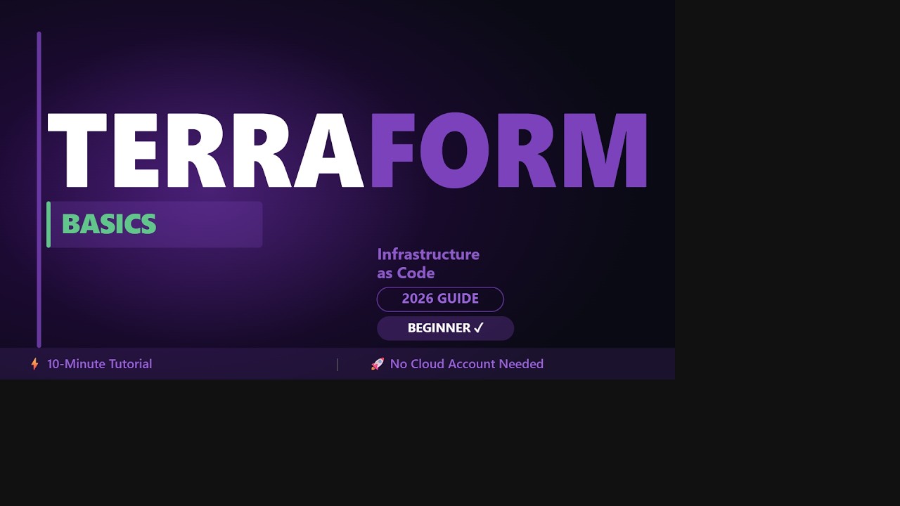 Terraform Basics in 10 Minutes | Beginner's Guide 2026 - YouTube