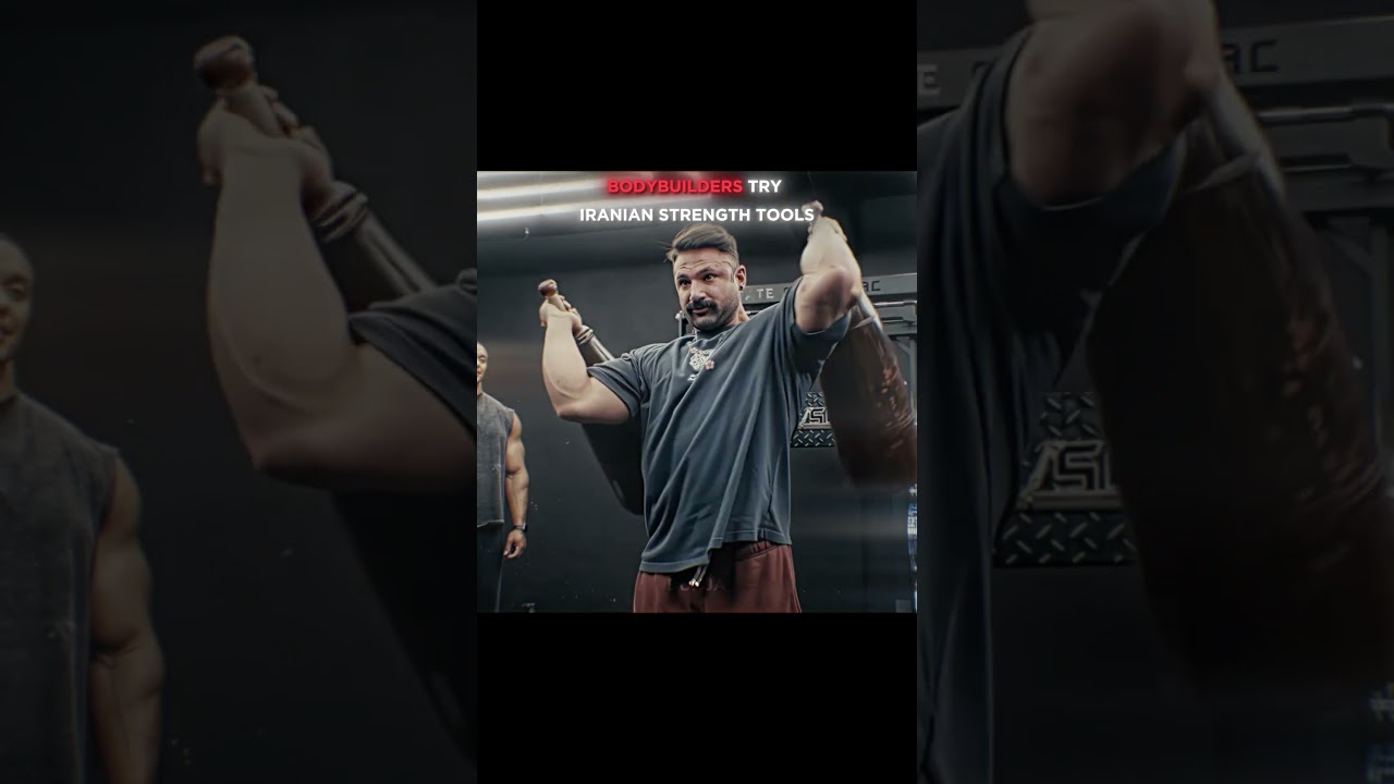 Bodybuilders Try To Lift Ancient Iran Gym Tools😲 