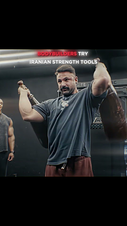 Bodybuilders Try To Lift Ancient Iran Gym Tools😲 #gym #gymmotivation #strength @PowerHousePersia