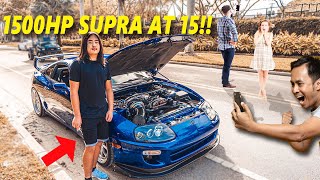 Meet The 15 Year Old Who Drives a 1500HP Toyota SUPRA! *Shocking Reactions*