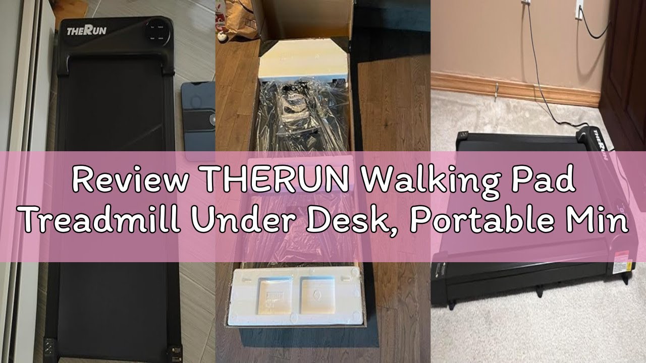 Review THERUN Walking Pad Treadmill Under Desk, Portable Mini Treadmill for Home/Office, Walking Pad