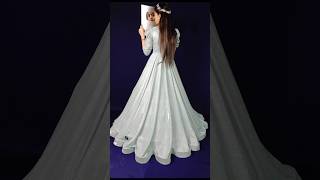 Cinderella/Party wear/gown cutting and stitching/part 2/long dress/umbrella frock/princess dress screenshot 5
