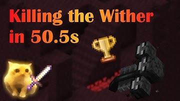 [WR] Kill Wither SSG Speedrun in 50.500s